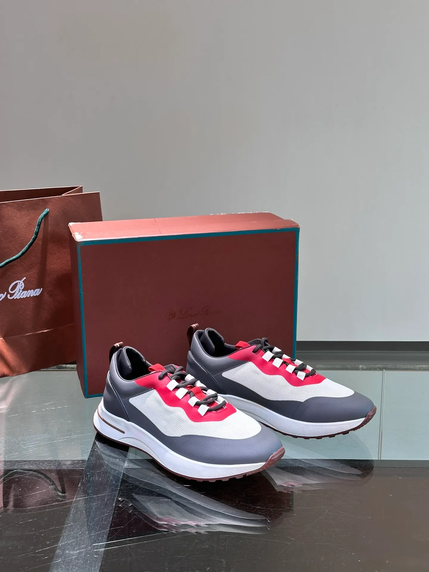Men's Men's Shoes 💰p560 "Loro Men's Shoes 💰piana" niche Loro classic jogging shoes, men's lace-up casual shoes and sneakers, high-quality lightweight and comfortable fabrics, suitable for outdoor leisure, the color scheme is young and energetic, and it looks great with sportswear or casual suits! Size: 39-45 (46 customized)